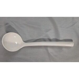 Vintage White Jay Willfred Porcelain Ladle From Portugal - Tureen Ladle